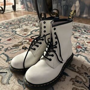 Dr. Martens White Combat Boots